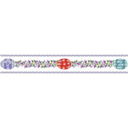 Схема Великодня скатертина-доріжка для вишивки бісером і нитками на тканині (ТР251пБ9916)