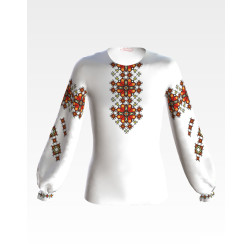 Пошита дитяча блузка-вишиванка Весняна для вишивки бісером і нитками (БД030кБ3801)