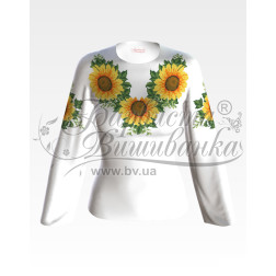 Набір ниток DMC для вишивки хрестиком до заготовки жіночої блузки – вишиванки Соняхи БЖ012пБннннh