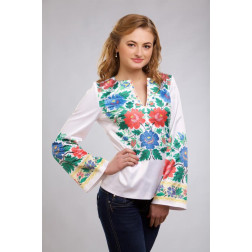 Пошита жіночої блузка-вишиванка Буковинська для вишивки бісером і нитками (БЖ092кБ4413)