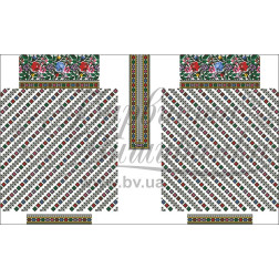 Набір бісеру Preciosa для вишивки бісером до заготовки жіночої блузки – вишиванки Борщівські візерунки (БЖ114пБннннb)