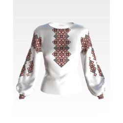 Набір бісеру Preciosa для вишивки бісером до заготовки жіночої блузки – вишиванки Зоряна ніч (БЖ143пБннннb)