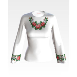 Набір бісеру Preciosa для вишивки бісером до заготовки жіночої блузки – вишиванки Свіжість троянд (БЖ148пБннннb)