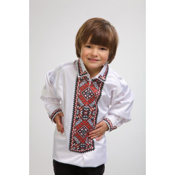 Пошита дитяча сорочка-вишиванка Поділля для вишивки бісером і нитками (СД010кБ3603)
