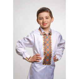 Пошита дитяча сорочка-вишиванка Прикарпаття для вишивки бісером і нитками (СД011кБ3603)