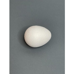 Заготовка з пінопласту Яйце. Висота 10 см., ширина  7,5 см. (РУ402уБ1008)
