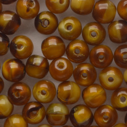 Round Beads 4mm(loose) : Milky Caramel (PB1-04-16127-1)