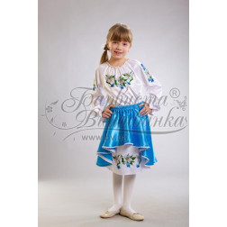 Набір бісеру Preciosa для вишивки бісером до заготовки дитячого плаття – вишиванки на 9-12 років Лілеї (ПД006пБ40ннb)