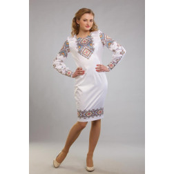 Пошита жіночої блузка-вишиванка Ніжний орнамент для вишивки бісером і нитками (ПЛ059кБ4403)