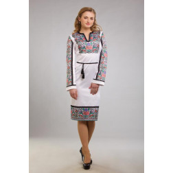 Пошита жіночої блузка-вишиванка Борщівська сучасна для вишивки бісером і нитками (ПЛ089кБ4423)