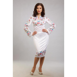 Пошита жіночої блузка-вишиванка Борщівська сучасна для вишивки бісером і нитками (ПЛ090кБ4423)
