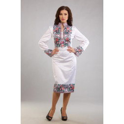 Пошита жіночої блузка-вишиванка Борщівська старовинна для вишивки бісером і нитками (ПЛ091кБ4419)