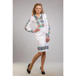 Пошита жіночої блузка-вишиванка Буковинська сучасна для вишивки бісером і нитками (ПЛ099кБ4413)