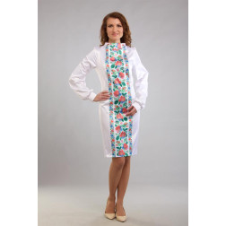 Пошита жіночої блузка-вишиванка Буковинська сучасна для вишивки бісером і нитками (ПЛ961кБ4622)