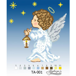 Схема картини Ангел для вишивки бісером на тканині (ТА001пн2323)