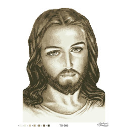Схема картини Ісус бежевий для вишивки бісером на тканині (ТО006пн4560)