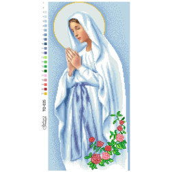Схема картини Марія непорочного зачаття для вишивки бісером на тканині (ТО035пн2859)