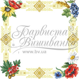 Набір бісеру Preciosa для вишивки бісером до схеми для вишивання скатертини Народні Символи України (ТР030пБ5252b)