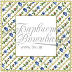Набір бісеру Preciosa для вишивки бісером до схеми для вишивання скатертини Квіткові Візерунки (ТР037пБ5959b)