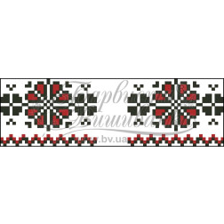 Схема Рушничок для Весільних букетів та декору для вишивки бісером і нитками на тканині (ТР056пн1025)