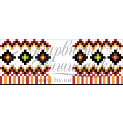 Схема Рушничок для Весільних букетів та декору для вишивки бісером і нитками на тканині (ТР094пн1025)