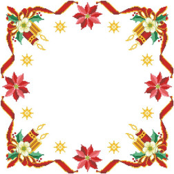 Набір ниток DMC для вишивки хрестиком до схеми для вишивання Новорічна скатертина Новорічна квітка ТР149пБ5252h