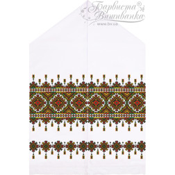 Схема Весільний рушник для вишивки бісером і нитками на тканині (ТР467пн5099)