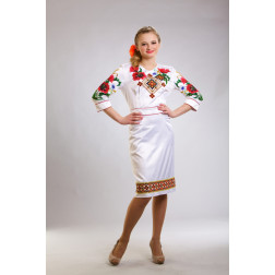 Плаття-вишиванка жіноче вишите бісером (ЖП039кБ4606)