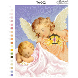 Схема картины Ангел Хранитель для вышивки бисером на ткани (ТА002пн2432)